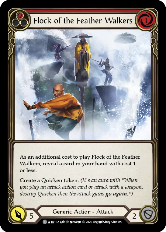 Flock of the Feather Walkers RED U-WTR182-RF - Welcome to Rathe - Unlimited - Flesh and blood card