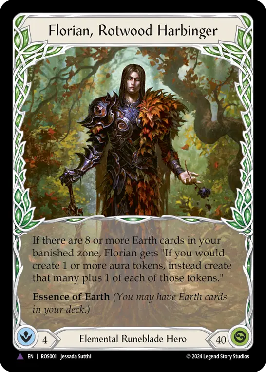 Florian, Rotwood Harbinger ROS001-MV - Rosetta - Flesh and blood card