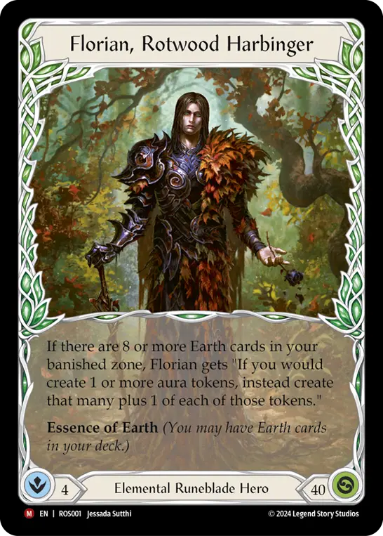 Florian, Rotwood Harbinger ROS001 - Rosetta - Flesh and blood card