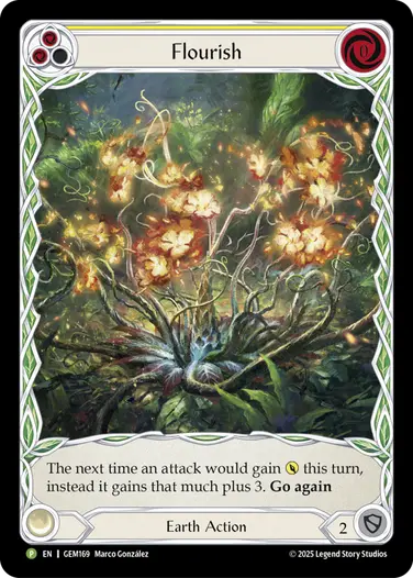 Flourish GEM169 - GEM - Pack 5 - Flesh and blood card