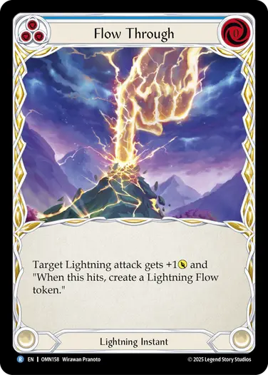 Flow Through OMN158 - Omens of the Third Age - Flesh and blood card