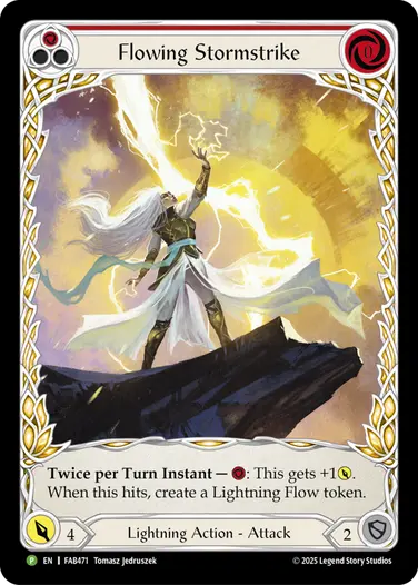 Flowing Stormstrike FAB471-RF - Calling - Omens of the Third Age - Flesh and blood card