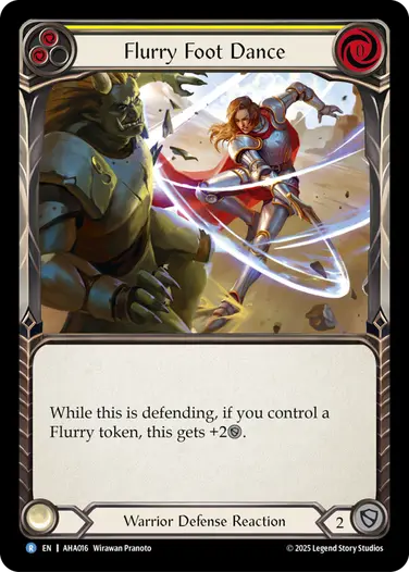 Flurry Foot Dance AHA016 - Armory Deck - Hala, Bladesaint of the Vow - Flesh and blood card