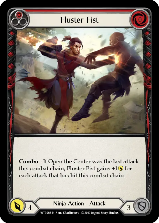 Fluster Fist RED WTR086 - Welcome to Rathe - Flesh and blood card