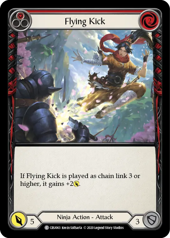 Flying Kick RED I-CRU063 - Ira Welcome Deck (2020) - Flesh and blood card