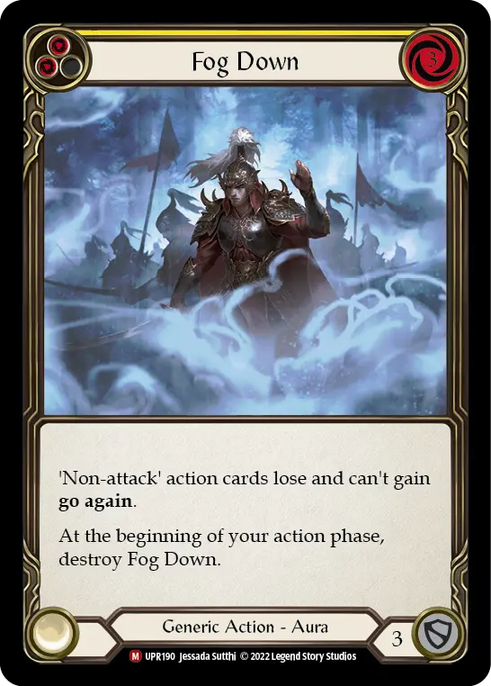 Fog Down YELLOW UPR190 - Uprising - Flesh and blood card