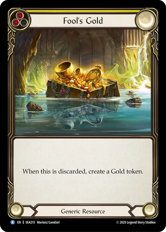Fool's Gold YELLOW SEA215 - High Seas - Flesh and blood card