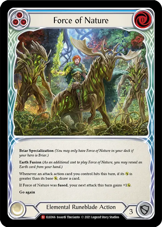 Force of Nature BLUE ELE066 - Tales of Aria - Flesh and blood card