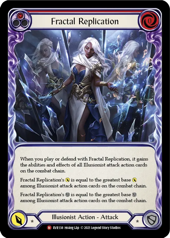 Fractal Replication RED EVR138 - Everfest - Flesh and blood card