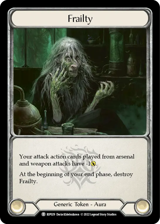Frailty RIP029 - Riptide - Blitz Deck - Flesh and blood card