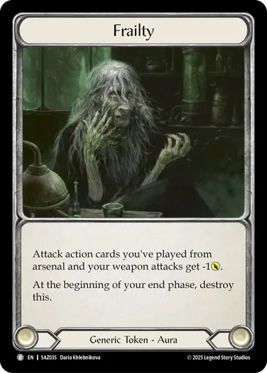 Frailty SAZ035 - Silver Age Chapter 2 - Azalea - Flesh and blood card