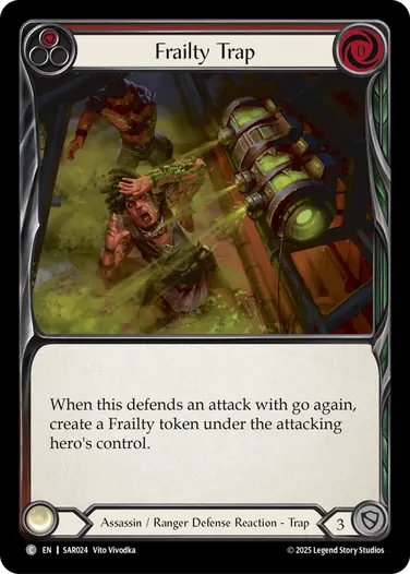 Frailty Trap SAR024 - Silver Age Chapter 2 - Arakni, Web of Deceit - Flesh and blood card