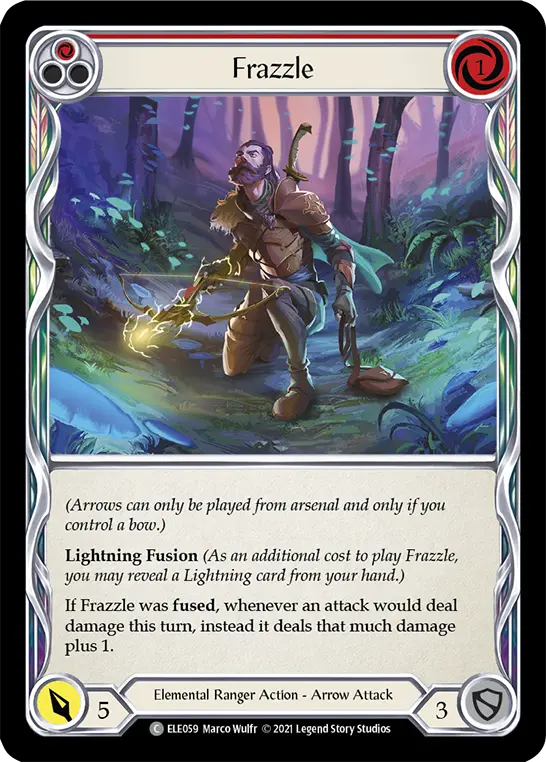 Frazzle RED ELE059 - Tales of Aria - Flesh and blood card