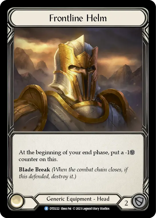 Frontline Helm DTD222 - Dusk till Dawn - Flesh and blood card
