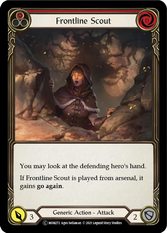 Frontline Scout RED U-MON272-RF - Monarch - Unlimited - Flesh and blood card