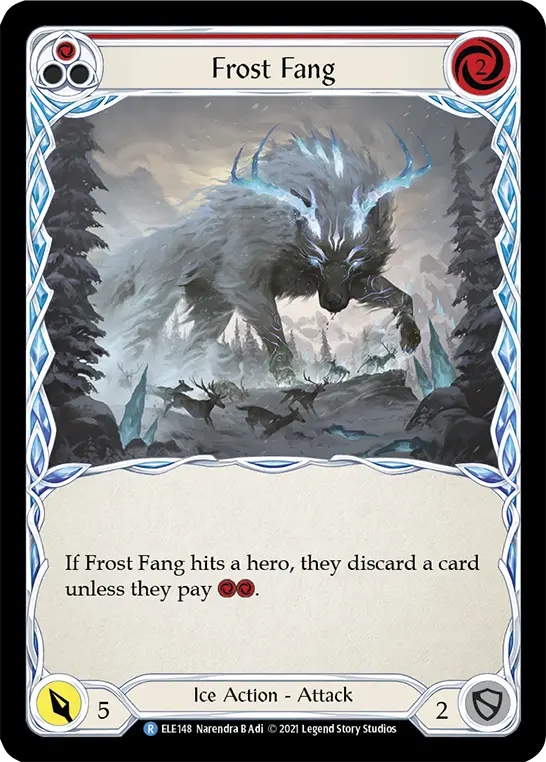 Frost Fang RED ELE148 - Tales of Aria - Flesh and blood card