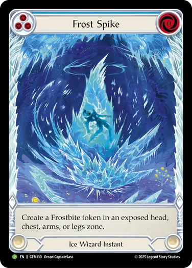 Frost Spike GEM130 - GEM - Pack 4 - Flesh and blood card