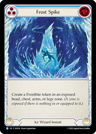 Frost Spike SIY034 - Silver Age Chapter 1 - Iyslander - Flesh and blood card