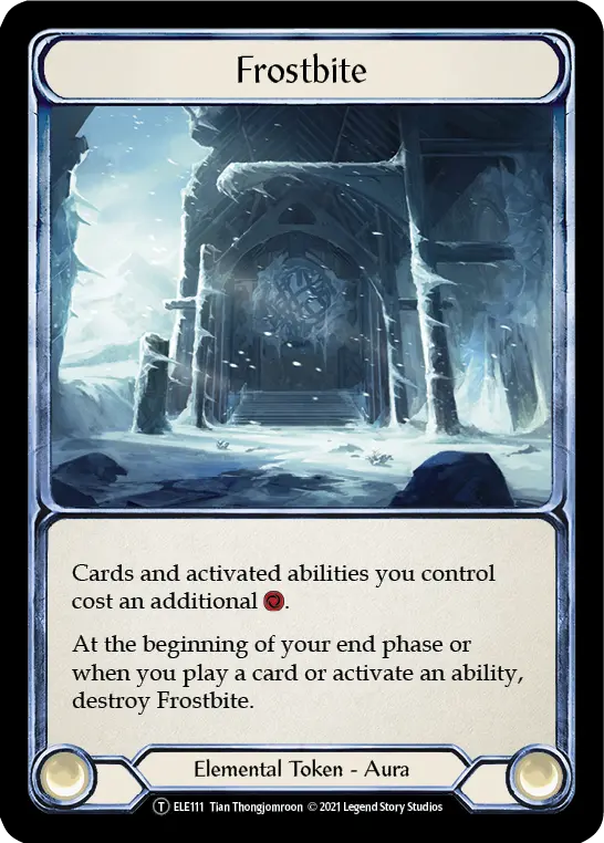 Frostbite U-ELE111 - Tales of Aria - Unlimited - Flesh and blood card