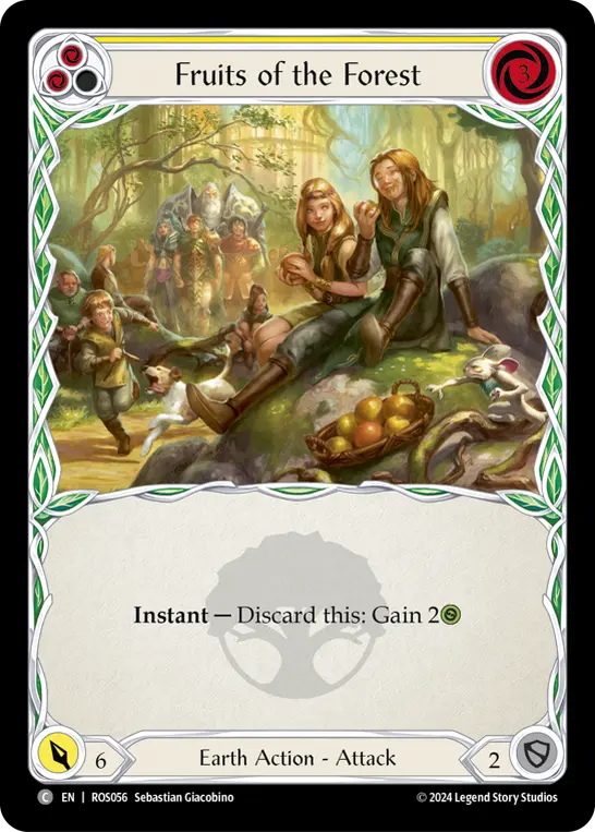 Fruits of the Forest YELLOW ROS056 - Rosetta - Flesh and blood card