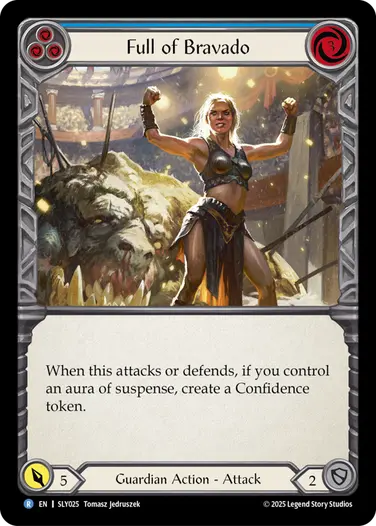 Full of Bravado SLY025 - Silver Age Chapter 3 - Lyath Goldmane - Flesh and blood card