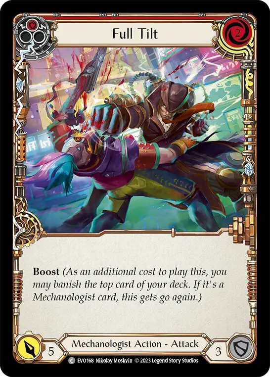 Full Tilt RED EVO168 - Bright Lights - Flesh and blood card
