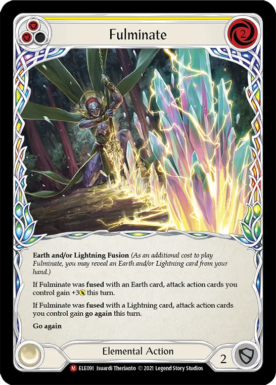 Fulminate YELLOW ELE091 - Tales of Aria - Flesh and blood card