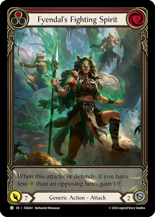 Fyendal's Fighting Spirit RED FAB261-RF - Calling - Rosetta - Flesh and blood card