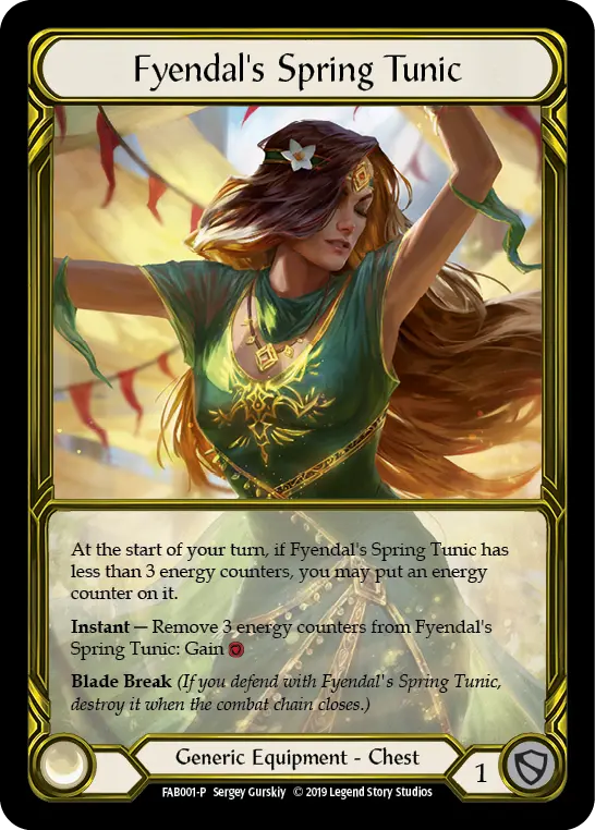 Fyendal's Spring Tunic FAB001-GF - Premier Organized Play - Welcome to Rathe - Flesh and blood card