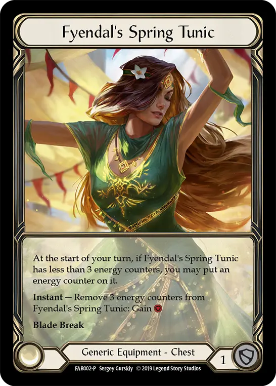 Fyendal's Spring Tunic FAB002-RF - Premier Organized Play - Welcome to Rathe - Flesh and blood card