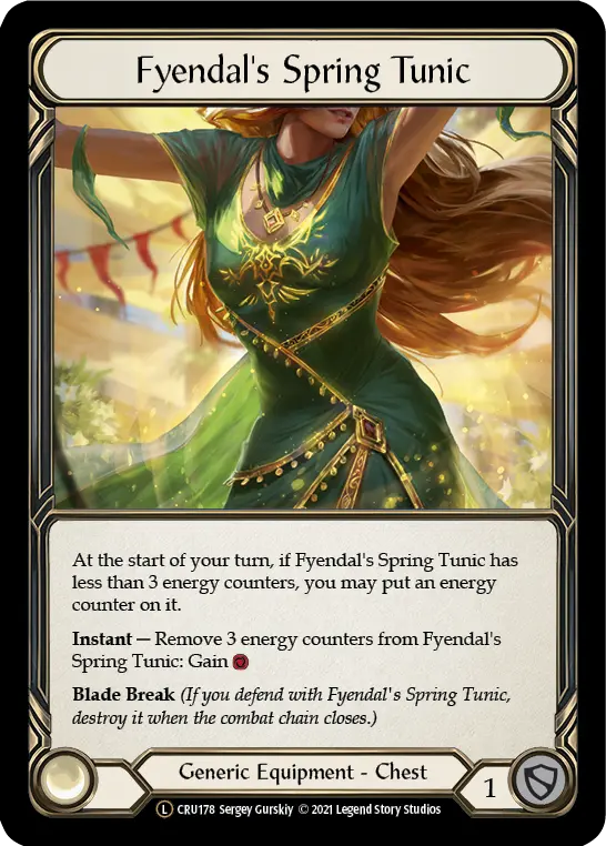 Fyendal's Spring Tunic U-CRU178 - Crucible of War - Unlimited - Flesh and blood card