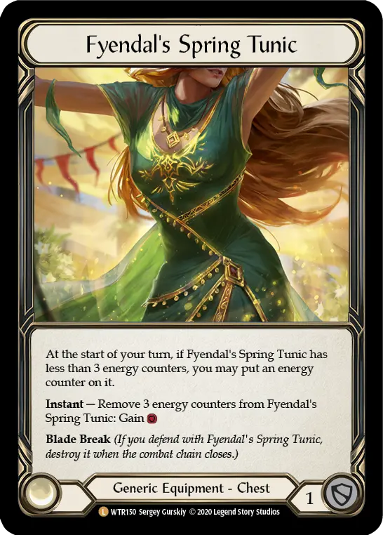 Fyendal's Spring Tunic U-WTR150-RF - Welcome to Rathe - Unlimited - Flesh and blood card