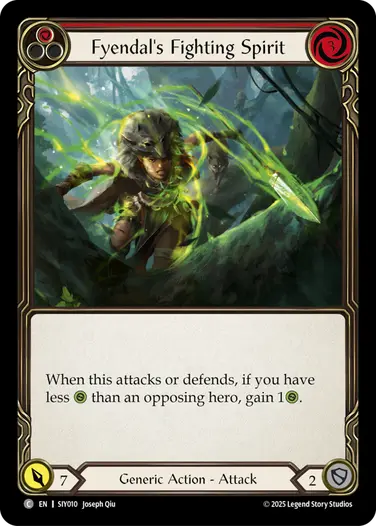 Fyendal's Fighting Spirit SIY010 - Silver Age Chapter 1 - Iyslander - Flesh and blood card