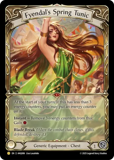 Fyendal's Spring Tunic ANQ006-RF - Compendium of Rathe - Antiquity Pack - Flesh and blood card