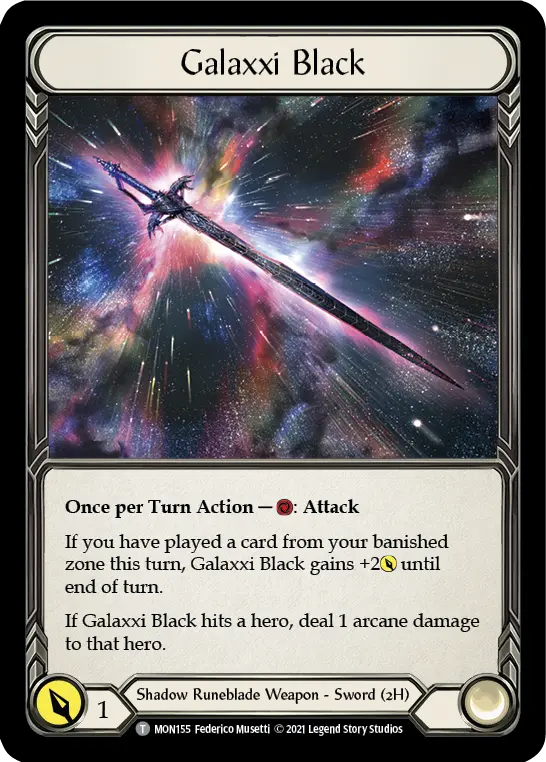 Galaxxi Black MON155 - Monarch - Flesh and blood card