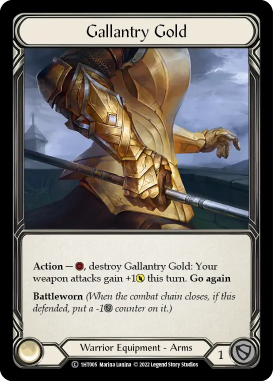 Gallantry Gold 1HT005 - Dorinthea - Blitz Deck - Flesh and blood card