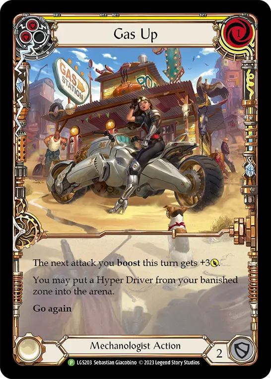 Gas Up YELLOW LGS203-RF - Armory - Season 11 - Flesh and blood card