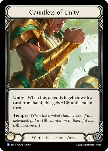 Gauntlets of Unity PEN046 - Compendium of Rathe - Flesh and blood card