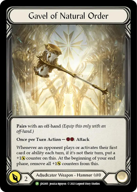 Gavel of Natural Order JDG005-CF - Judge Pack - Season 1 - Flesh and blood card