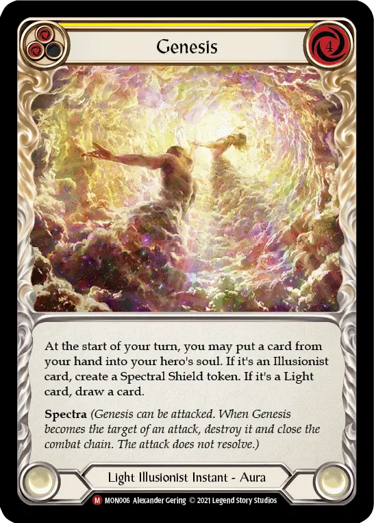 Genesis YELLOW MON006 - Monarch - Flesh and blood card