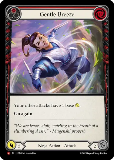 Gentle Breeze PEN034 - Compendium of Rathe - Flesh and blood card