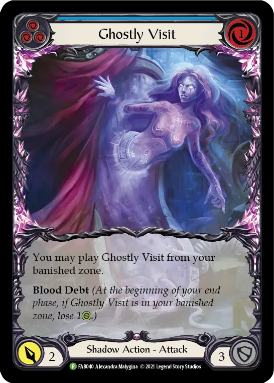Ghostly Visit BLUE FAB040-RF - Marketing - Channel Fireball Marketplace - Flesh and blood card