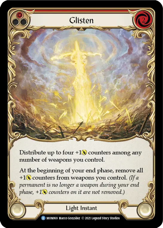 Glisten RED MON069 - Monarch - Flesh and blood card