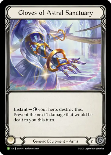 Gloves of Astral Sanctuary LGS454-CF - Pre-release - Omens of the Third Age - Flesh and blood card