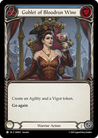 Goblet of Bloodrun Wine SDO031 - Silver Age Chapter 2 - Dorinthea - Flesh and blood card