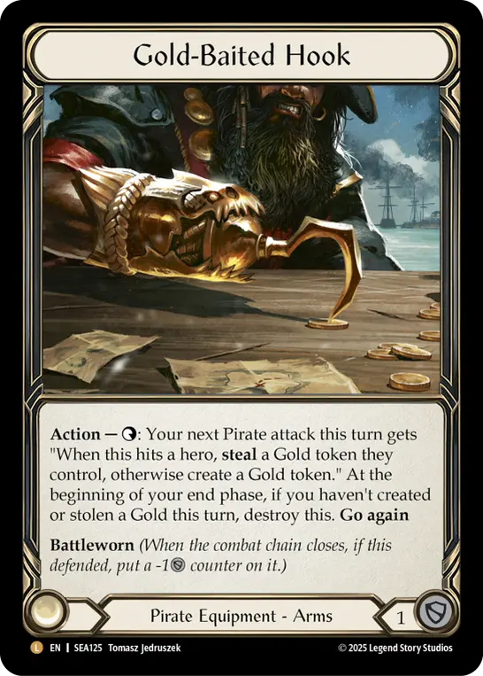 Gold-Baited Hook SEA125-RF - High Seas - Flesh and blood card