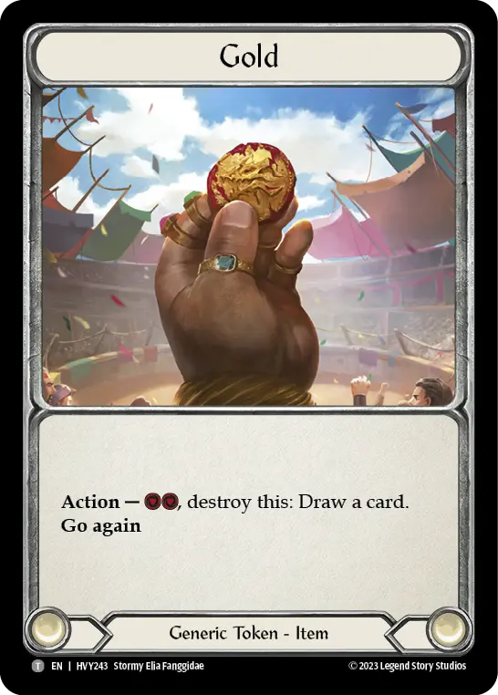 Gold HVY243 - Heavy Hitters - Flesh and blood card