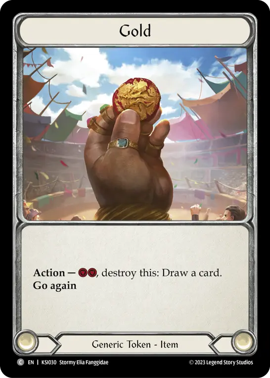 Gold KSI030 - Kassai - Heavy Hitters Blitz Deck - Flesh and blood card