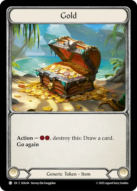 Gold SEA244 - High Seas - Flesh and blood card