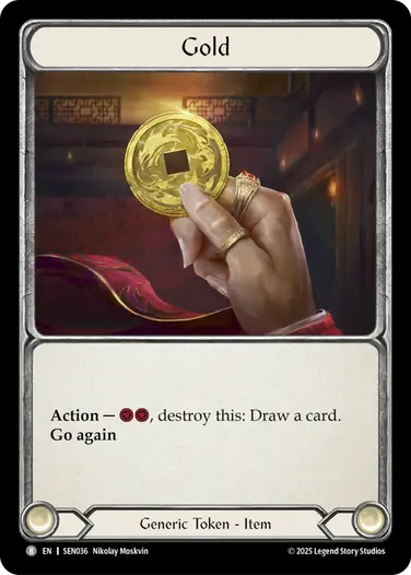 Gold SEN036 - Silver Age Chapter 2 - Enigma - Flesh and blood card